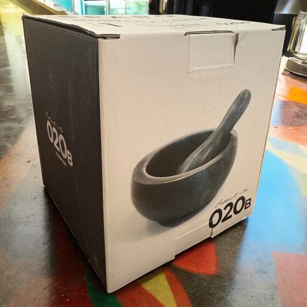 SPARQ Home Soapstone Mortar & Pestle Sphere Medium Model O20B Handmade